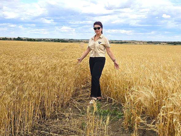 💚 Сегодня посетила село Новогригоровка, осмотрела поля с пшеницей, озимым ячменем, горохом и подсолнечником, пообщалась с местными фермерами.